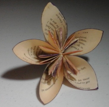 origami flower - an example of my self-care